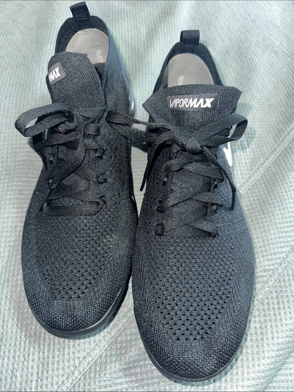 Nike VaporMax Men’s Black Knit Athletic Sneakers
